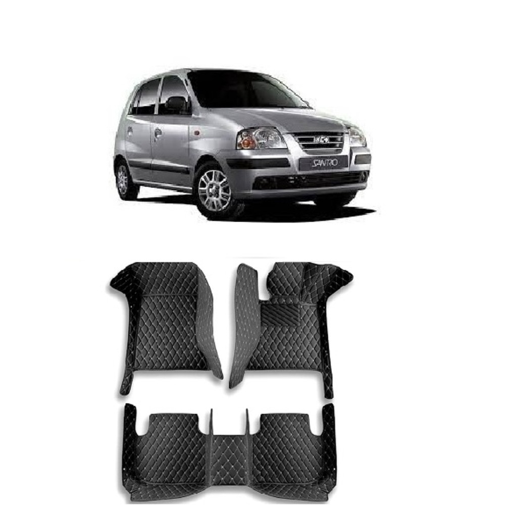 Floor Mats for Santro Xing - black